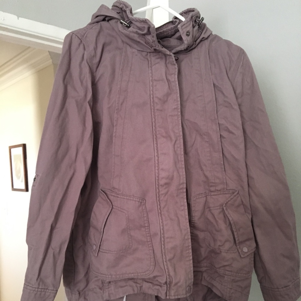 Purple utility jacket, brand jolt size large.